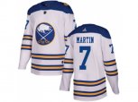 Adidas Buffalo Sabres #7 Rick Martin White Authentic 2018 Winter Classic Stitched NHL Jersey