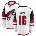 Arizona Coyotes #16 Max Domi Fanatics Branded White Away Breakaway NHL Jersey