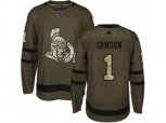 Adidas Ottawa Senators #1 Mike Condon Green Salute to Service Stitched NHL Jersey