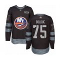New York Islanders #75 Samuel Bolduc Authentic Black 1917-2017 100th Anniversary Hockey Jersey