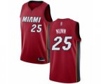Miami Heat #25 Kendrick Nunn Authentic Red Basketball Jersey Statement Edition