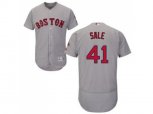Boston Red Sox #41 Chris Sale Grey Flexbase Authentic Collection Stitched MLB Jersey