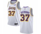 Los Angeles Lakers #37 Kostas Antetokounmpo Authentic White Basketball Jersey - Association Edition
