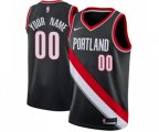 Portland Trail Blazers Customized Swingman Black Road Basketball Jersey - Icon Edition