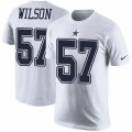 Dallas Cowboys #57 Damien Wilson White Rush Pride Name & Number T-Shirt