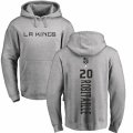 Los Angeles Kings #20 Luc Robitaille Ash Backer Pullover Hoodie