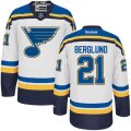 St. Louis Blues #21 Patrik Berglund Authentic White Away NHL Jersey