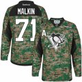 Pittsburgh Penguins #71 Evgeni Malkin Premier Camo Veterans Day Practice NHL Jersey