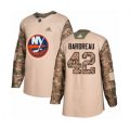 New York Islanders #42 Cole Bardreau Authentic Camo Veterans Day Practice Hockey Jersey