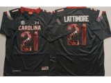 South Carolina Fighting Gamecocks #21 Marcus Lattimore Black Player Fashion Stitched NCAA Jersey
