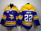 Minnesota Vikings #22 Harrison Smith yellow-purple[pullover hooded sweatshirt]