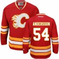 Calgary Flames #54 Rasmus Andersson Premier Red Third NHL Jersey