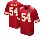 Kansas City Chiefs #54 Damien Wilson Game Red Team Color Football Jersey