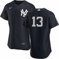 New York Yankees #13 Joey Gallo Nike Black Authentic Alternate MLB Jersey