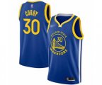 Golden State Warriors #30 Stephen Curry Authentic Royal Finished Basketball Jersey - Icon Edition