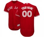 Toronto Blue Jays Customized Scarlet Flexbase Authentic Collection Alternate Baseball Jersey