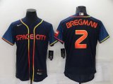 Houston Astros #2 Alex Bregman 2022 Navy City Connect Flex Base Stitched Baseball Jersey