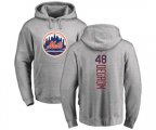 New York Mets #48 Jacob deGrom Replica Gray Salute to Service Baseball Hoodies