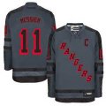 New York Rangers #11 Mark Messier Charcoal Cross Check Fashion jerseys