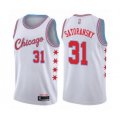 Chicago Bulls #31 Tomas Satoransky Authentic White Basketball Jersey - City Edition