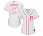 Women's Detroit Tigers #23 Willie Horton Authentic White Fashion Cool Base Baseball Jersey
