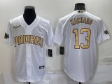 San Diego Padres #13 Manny Machado White 2022 All Star Stitched Cool Base Nike Jersey