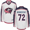 Columbus Blue Jackets #72 Sergei Bobrovsky Authentic White Away NHL Jersey