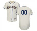 Seattle Mariners Customized Cream Alternate Flex Base Authentic Collection Baseball Jersey