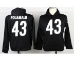 Pittsburgh Steelers #43 Troy Polamalu black[pullover hooded sweatshirt]