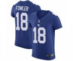New York Giants #18 Bennie Fowler Royal Blue Team Color Vapor Untouchable Elite Player Football Jersey