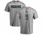 Green Bay Packers #91 Preston Smith Ash Backer T-Shirt