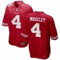 San Francisco 49ers #4 Emmanuel Moseley Nike Scarlet Vapor Limited Player Jersey