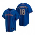 Nike New York Mets #18 Darryl Strawberry Royal Alternate Road Stitched Baseball Jersey
