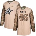Dallas Stars #46 Gemel Smith Authentic Camo Veterans Day Practice NHL Jersey