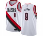 Portland Trail Blazers #9 Nassir Little Swingman White Basketball Jersey - Association Edition