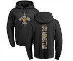 New Orleans Saints #72 Terron Armstead Black Backer Pullover Hoodie