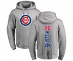 MLB Nike Chicago Cubs #26 Billy Williams Ash Backer Pullover Hoodie