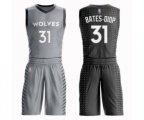 Minnesota Timberwolves #31 Keita Bates-Diop Swingman Gray Basketball Suit Jersey - City Edition