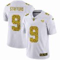 Los Angeles Rams #9 Matthew Stafford Nike Flocked Leopard Print Vapor Limited NFL Jersey White