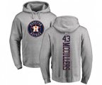 Houston Astros #43 Lance McCullers Ash Backer Pullover Hoodie