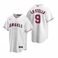 Nike Los Angeles Angels #9 Tommy La Stella White Home Stitched Baseball Jersey