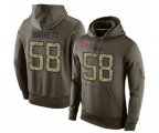 Tampa Bay Buccaneers #58 Shaquil Barrett Green Salute To Service Pullover Hoodie