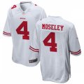 San Francisco 49ers #4 Emmanuel Moseley Nike White Vapor Limited Player Jersey