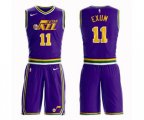 Utah Jazz #11 Dante Exum Swingman Purple Basketball Suit Jersey