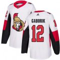 Ottawa Senators #12 Marian Gaborik Authentic White Away NHL Jersey