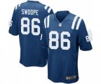 Indianapolis Colts #86 Erik Swoope Game Royal Blue Team Color Football Jersey