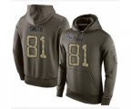 Tennessee Titans #81 Jonnu Smith Green Salute To Service Pullover Hoodie