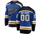 St. Louis Blues Customized Fanatics Branded Royal Blue Home Breakaway NHL Jersey