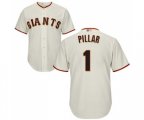 San Francisco Giants #1 Kevin Pillar Replica Cream Home Cool Base Baseball Jersey