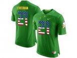 2016 US Flag Fashion Men's Oregon Ducks Royce Freeman #21 College Football Limited Jersey - Apple Green
